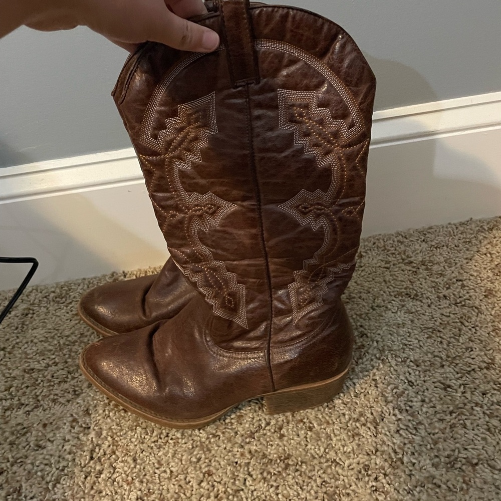 Faux Leather Boots